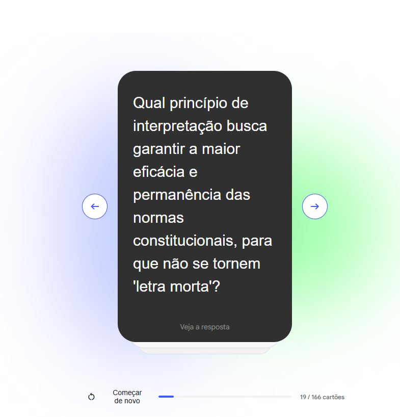 Flashcard — Pergunta